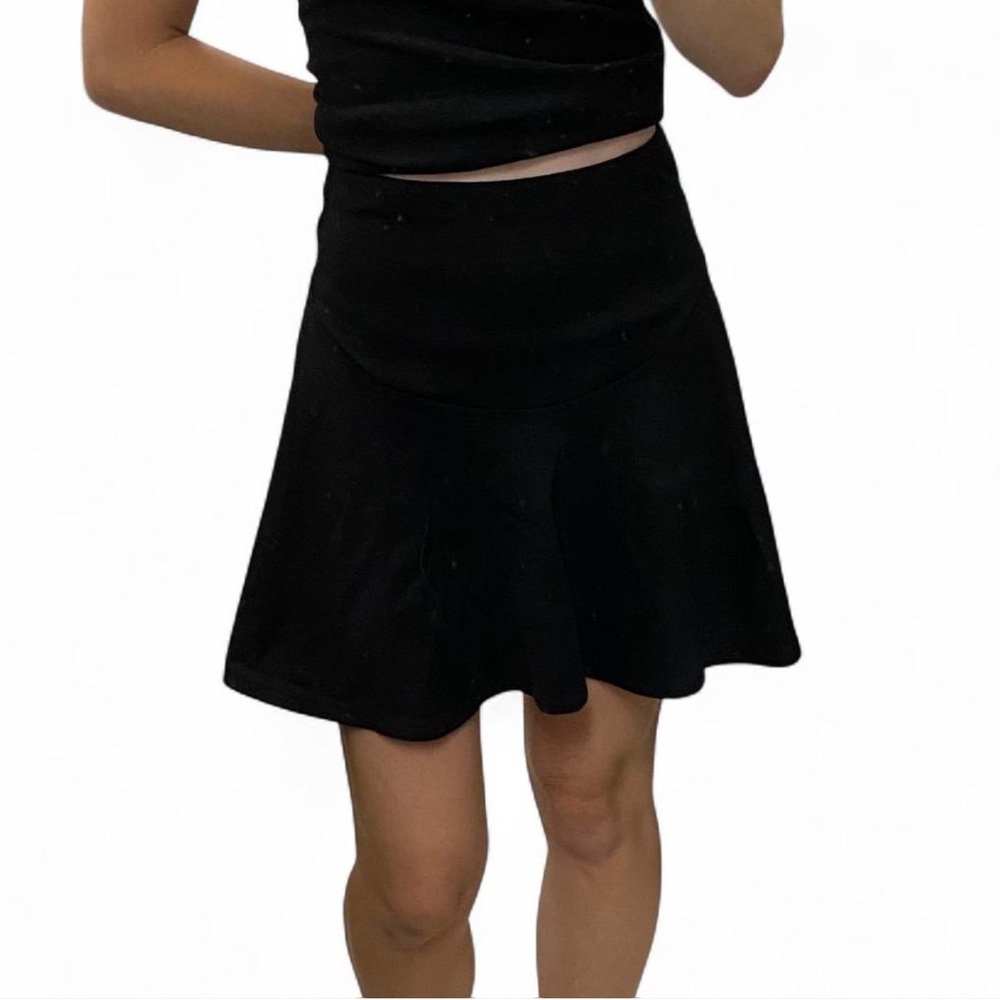 Silence and Noise Black Mini Skater Skirt